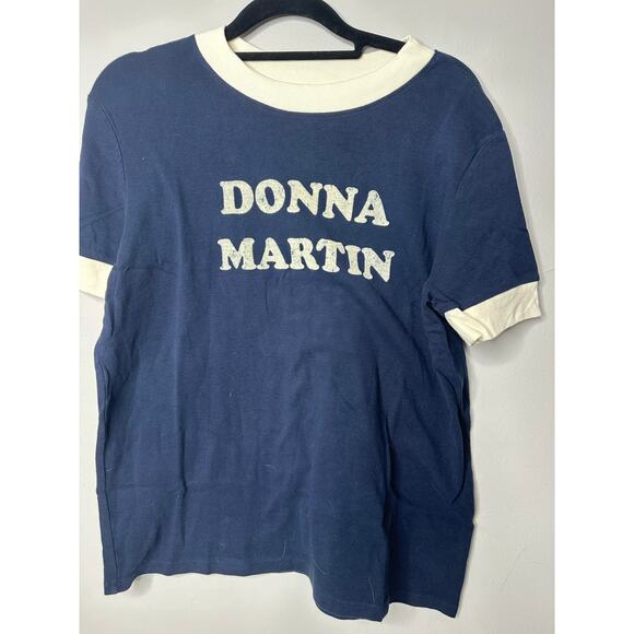 NWT Recycled Karma Donna Martin 90210 Blue T-Shirt Sz XL - Picture 1 of 4